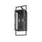 Z-Lite Lucian 2 Light Outdoor Wall Sconce, Black & Clear 598M-BK - alternate 7